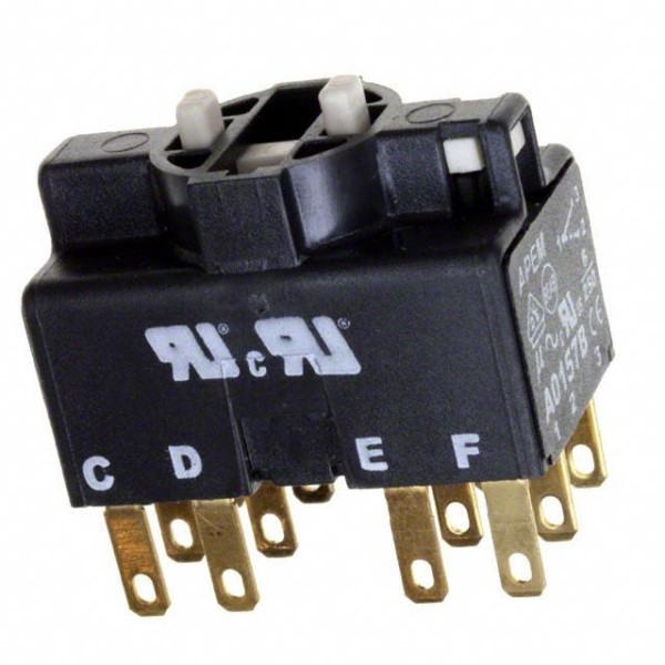 APEM Inc. A0153B konfigurierbarer Kontaktblock - 4NO/4NC - 6A - 250VAC - Maintai... - Bild 1 von 1