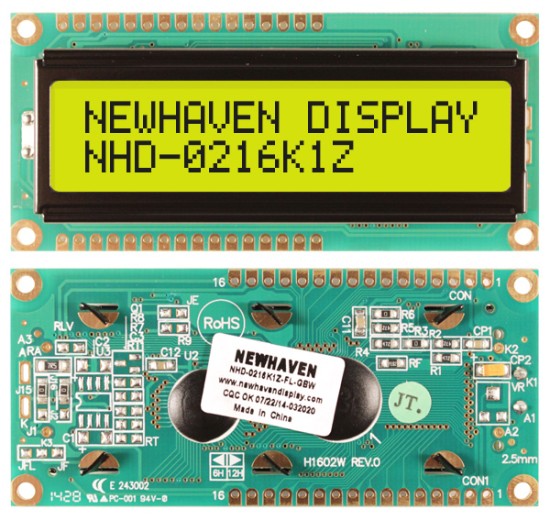 NHD-0216K1Z-FL-GBW by newhaven display