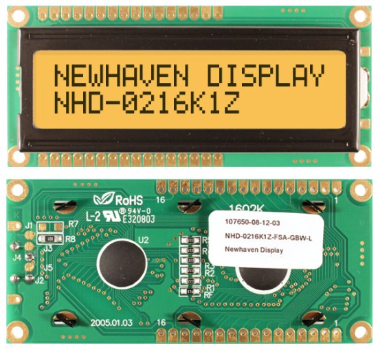 NHD-0216K1Z-FSA-GBW-L by newhaven display