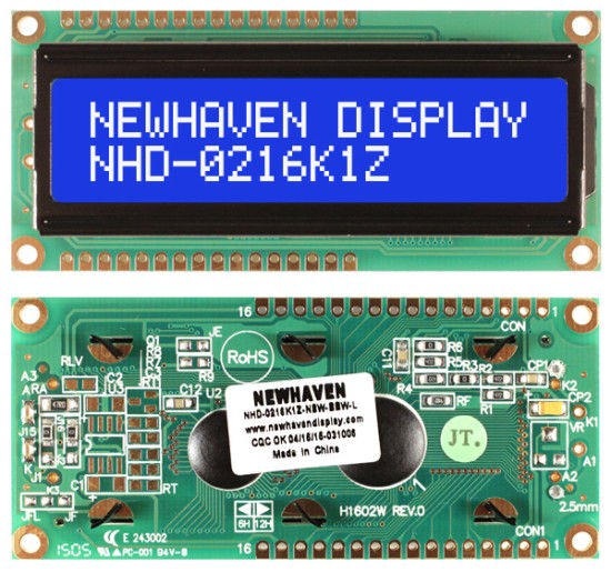NHD-0216K1Z-NSW-BBW-L by Newhaven Display