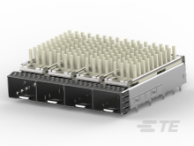 TE Connectivity / AMP Brand 2149730-1 SFP+ 1x4 Cage  Heatsinks and Lightpipes - Picture 1 of 1