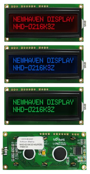 NHD-0216K3Z-NS(RGB)-FBW-V3 by newhaven display