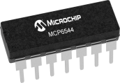 MCP6544-I/P by microchip technology